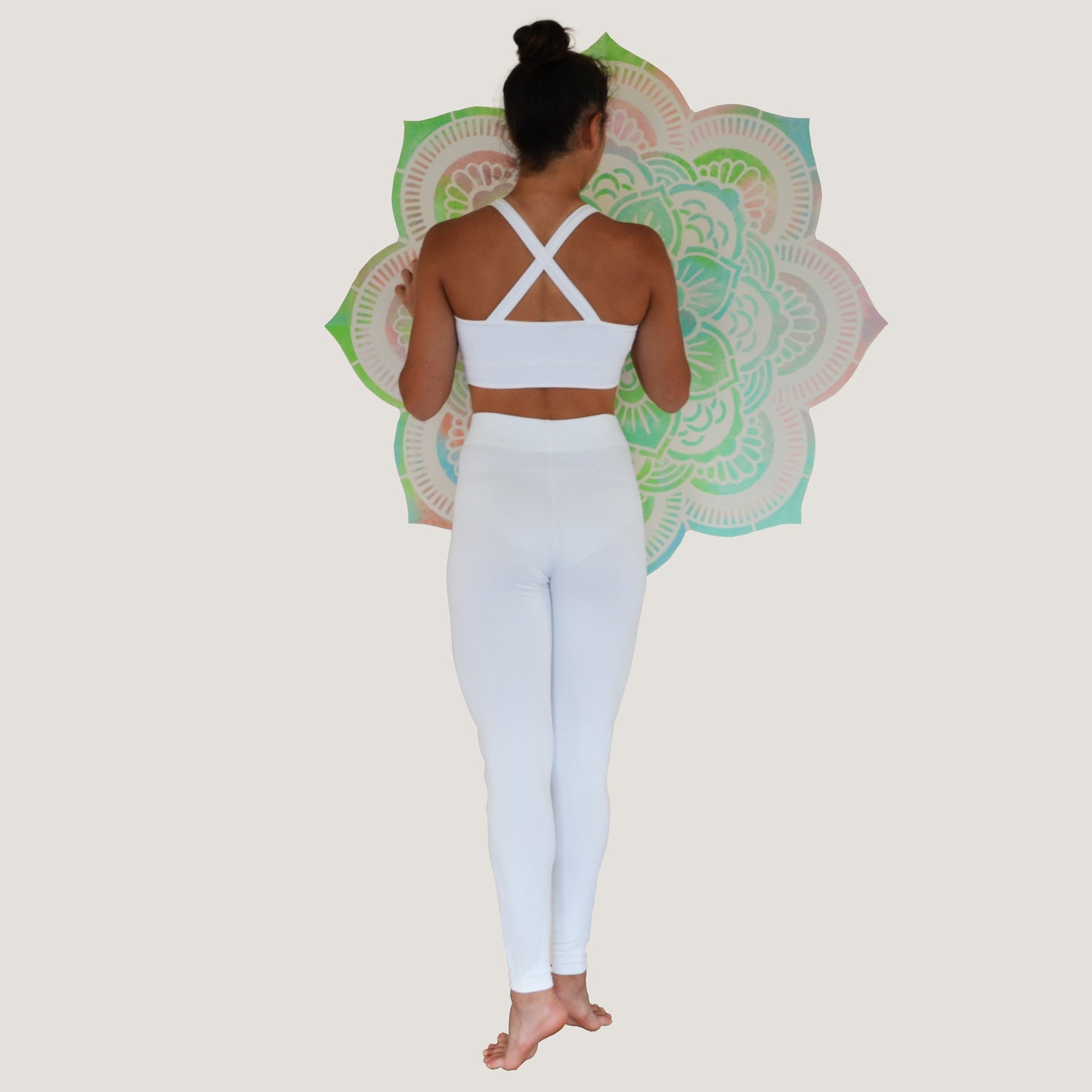 Yoga Taytı Namaste Beyaz