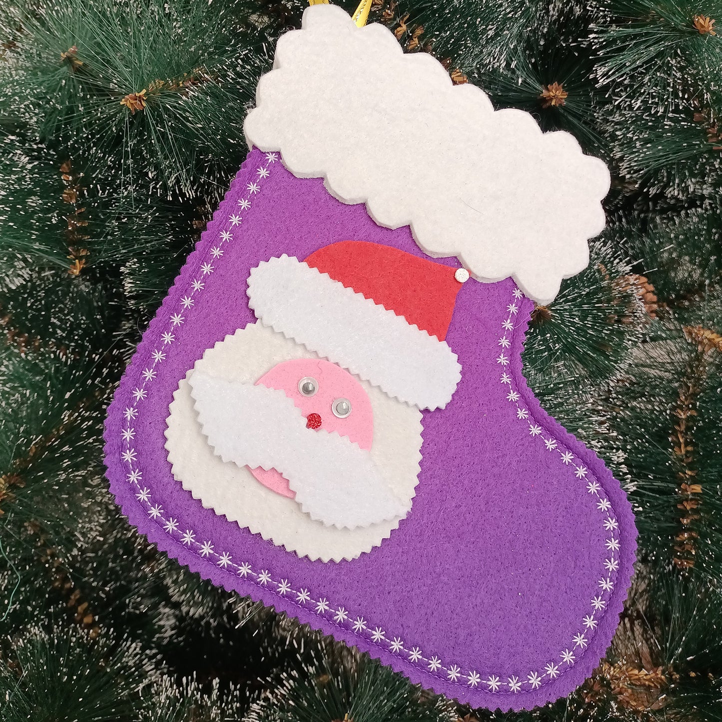 Santa Claus Boots - Purple