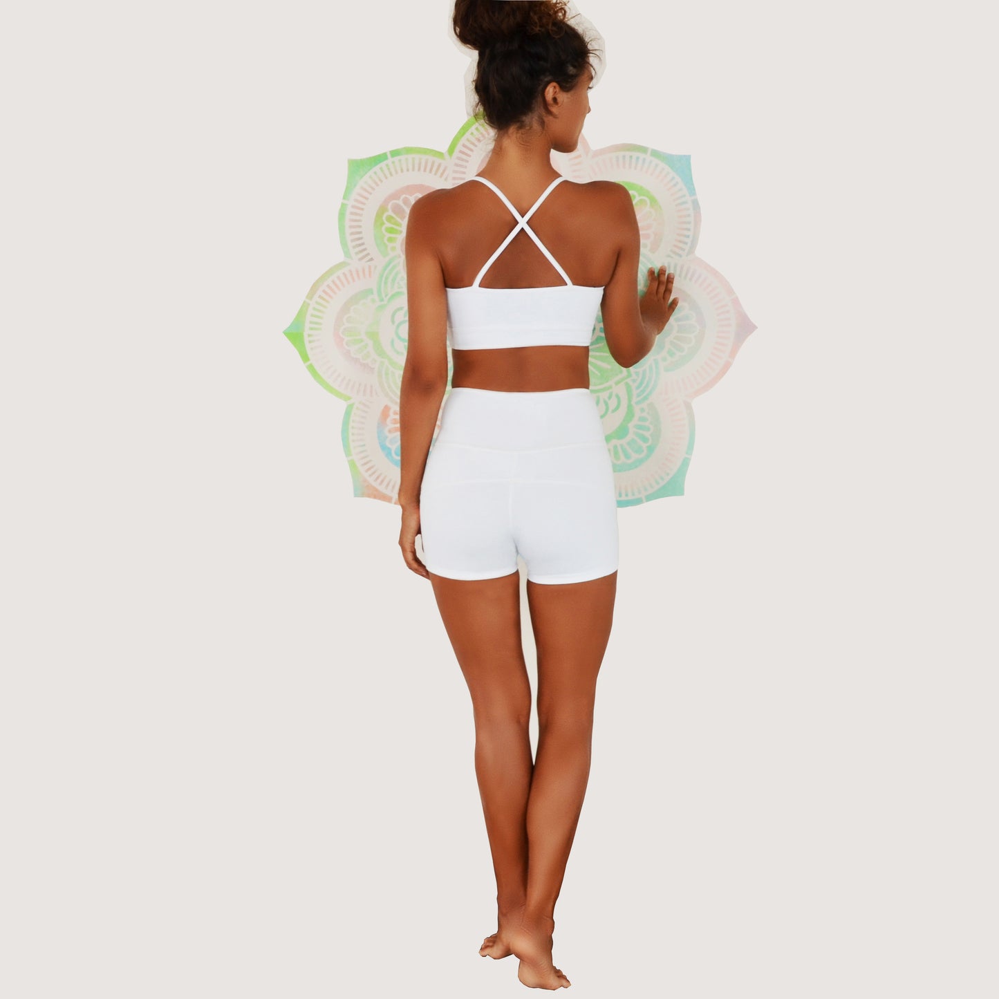 Hot Pant Leggings/Shorts Nava - Ecru White