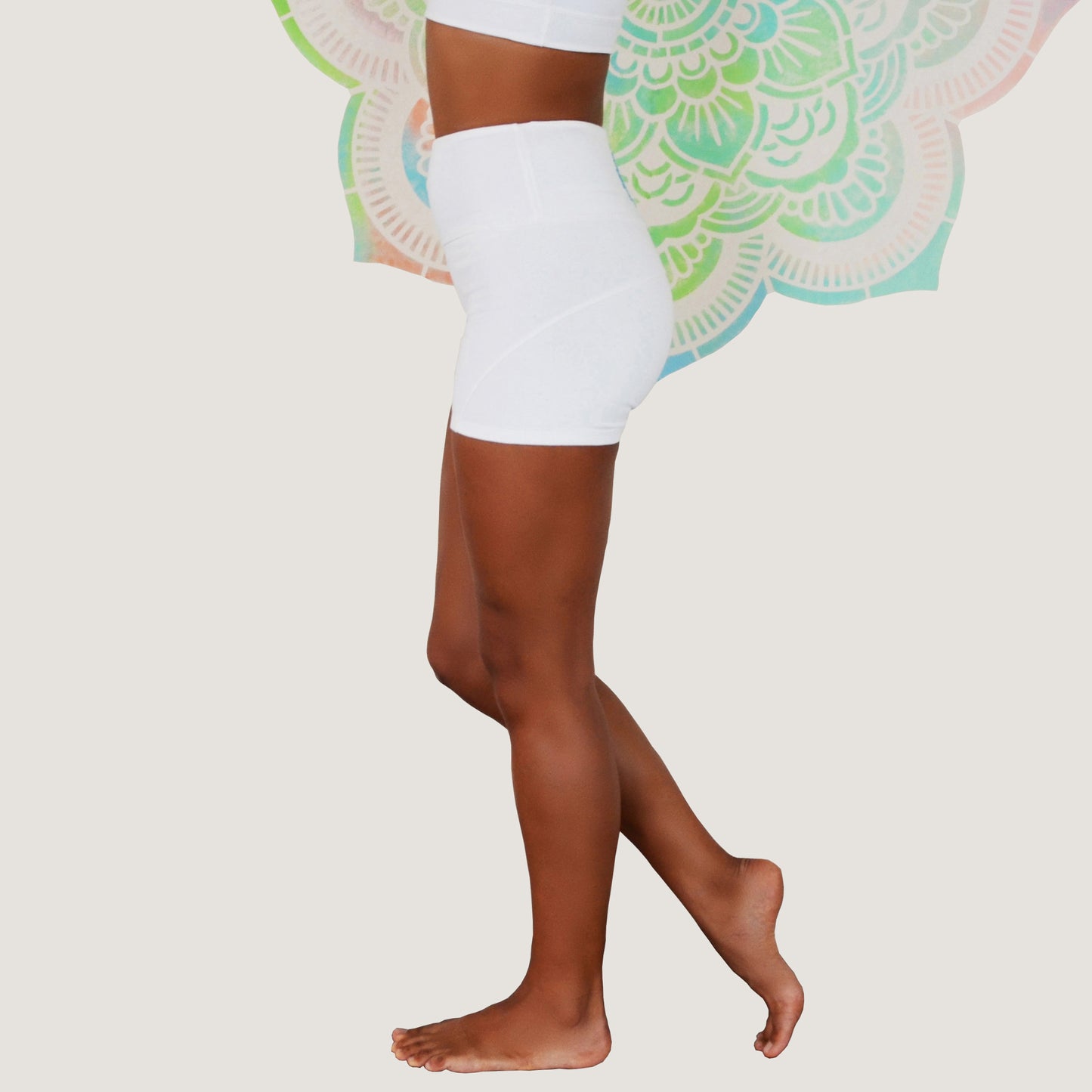 Hot Pant Leggings/Shorts Nava - Ecru White