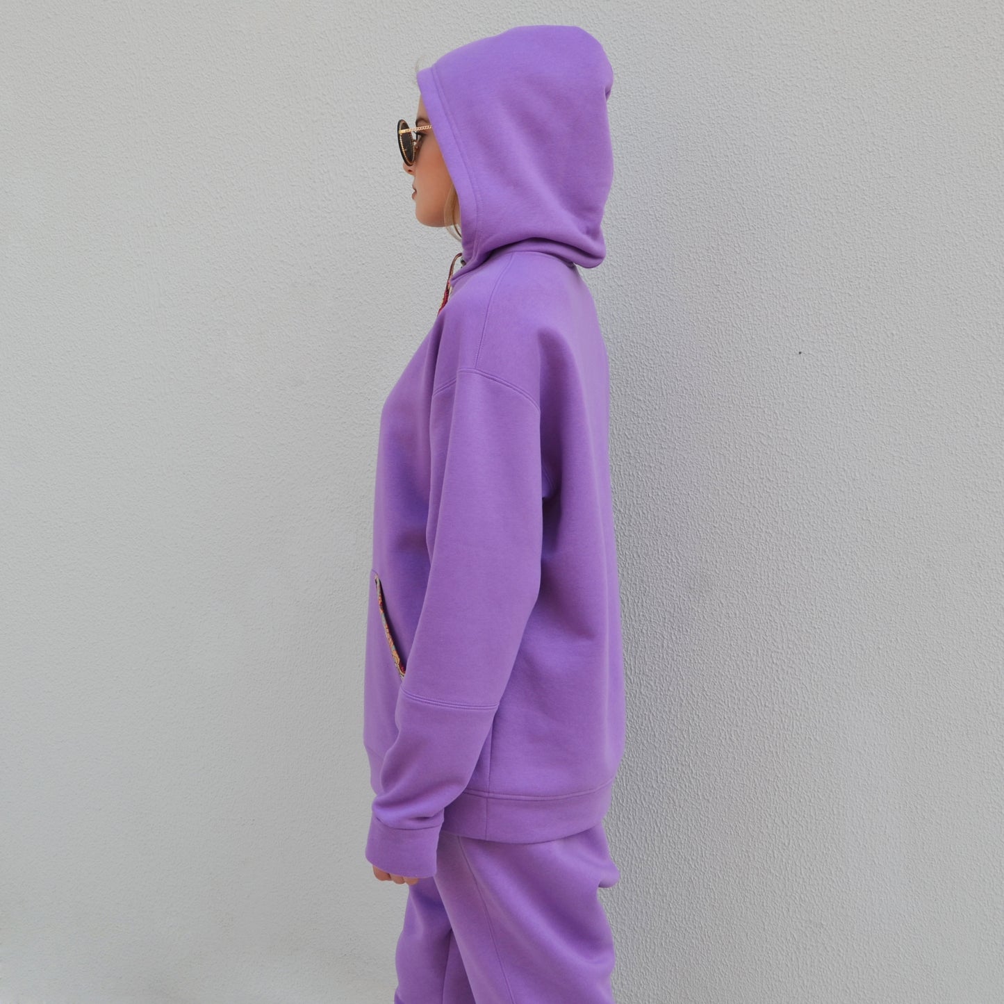 Hoodie Kanguru Lila